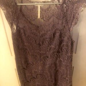 Lace mauve dress